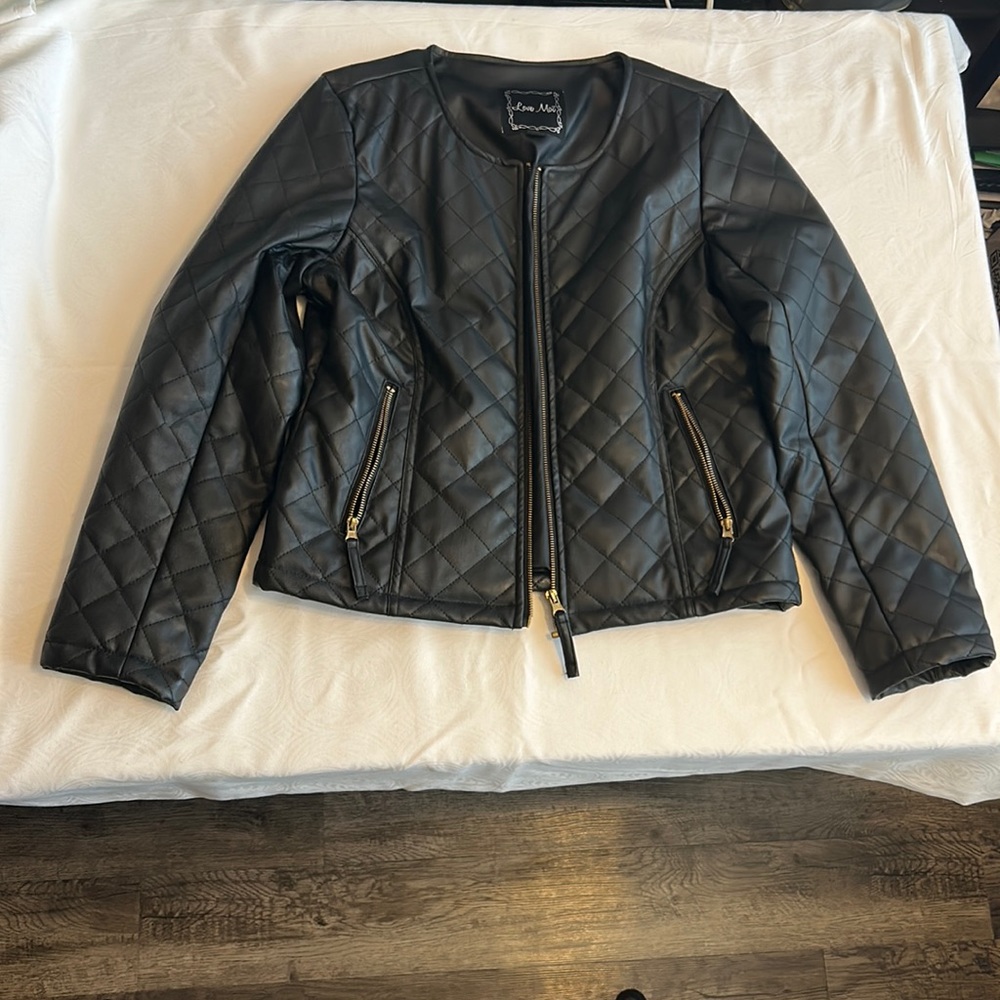 Faux Leather Jacket